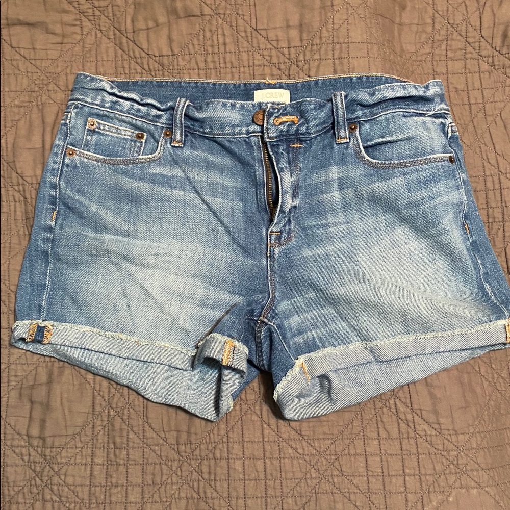 Jcrew faded jean shorts size 29